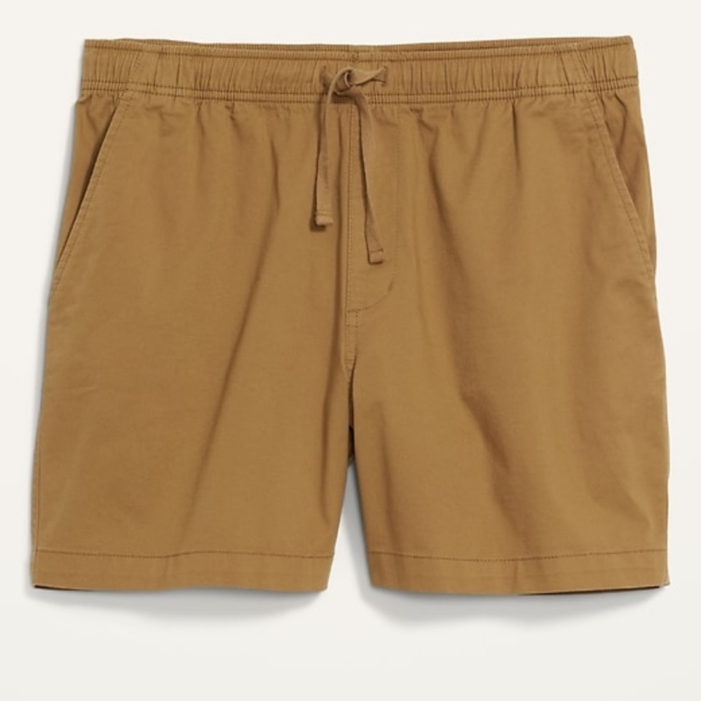 Mens khaki jogger shorts